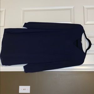 Blue long sleeved dress